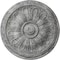 Ekena Millwork Kirke Ceiling Medallion (Fits Canopies up to 3 3/4"), 15 3/4"OD x 5/8"P, Ultra Pure White Crackle CM16KIUWC - alternate 1